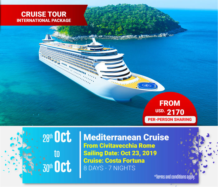 Mediterranean Cruise  From Civitavecchia Rome Global Destinations Tours & Travel Kenya